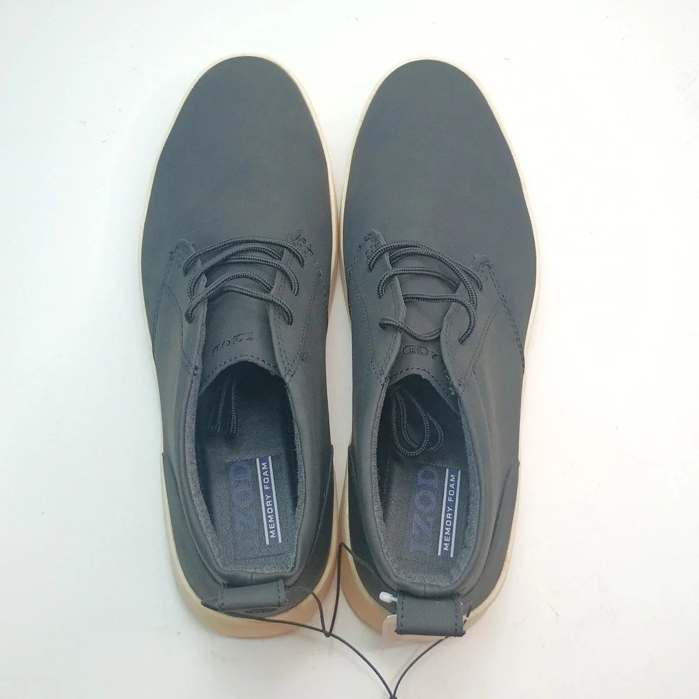 IZOD Palmer Chukka Boot Men Size 11 Black Memory Foam Sneaker